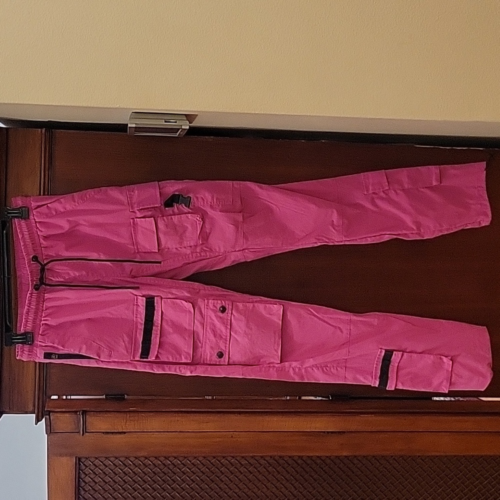 Decibel | Men's Pink Tactical Cargo Jogger Pants in size M